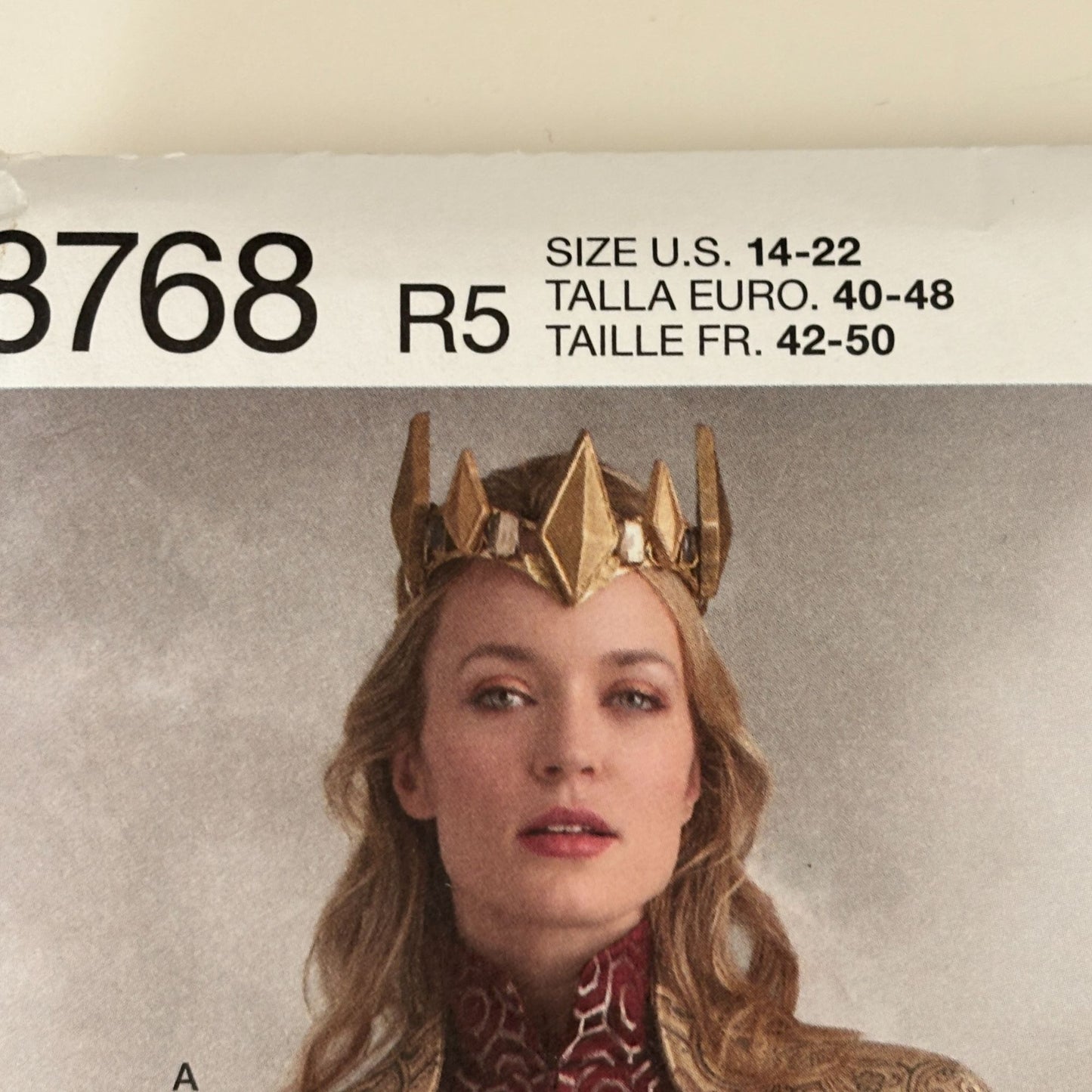 Simplicity Sewing Pattern 8768 Medieval Queen Costume Fantasy Dress Cape 14-22 Uncut Halloween Historical