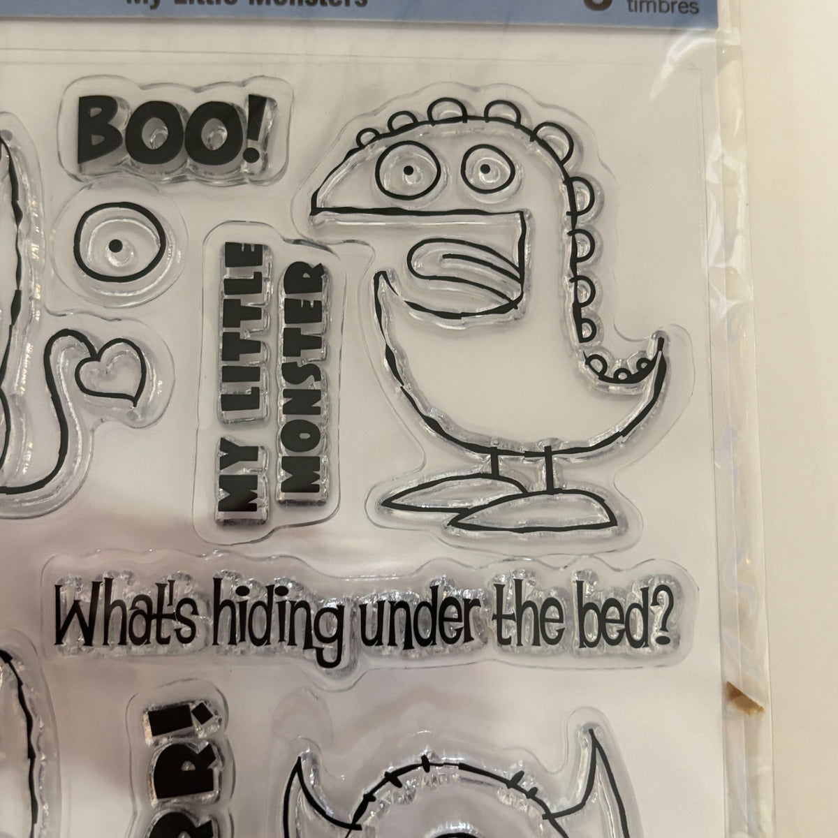 Recollections Clear Stamp Set My Little Monsters Halloween Kids Cardmaking Craft