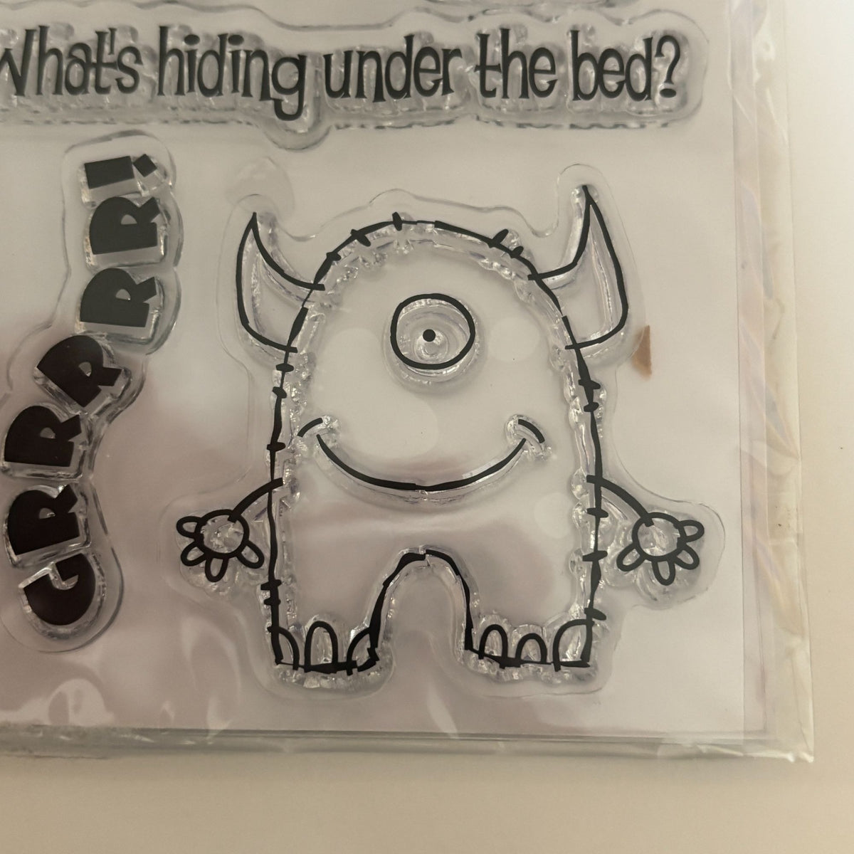 Recollections Clear Stamp Set My Little Monsters Halloween Kids Cardmaking Craft