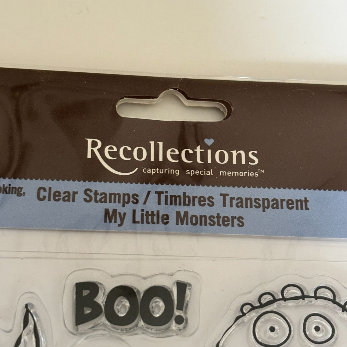 Recollections Clear Stamp Set My Little Monsters Halloween Kids Cardmaking Craft
