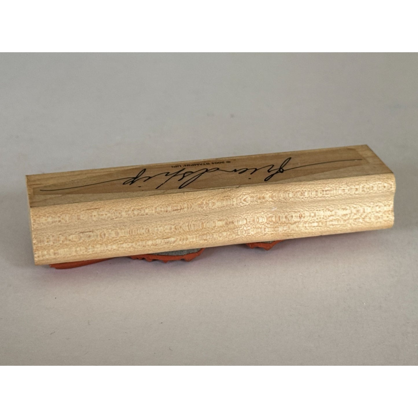 Stampin Up Rubber Stamp Friendship Word Cursive Script Text Card Making Crafts