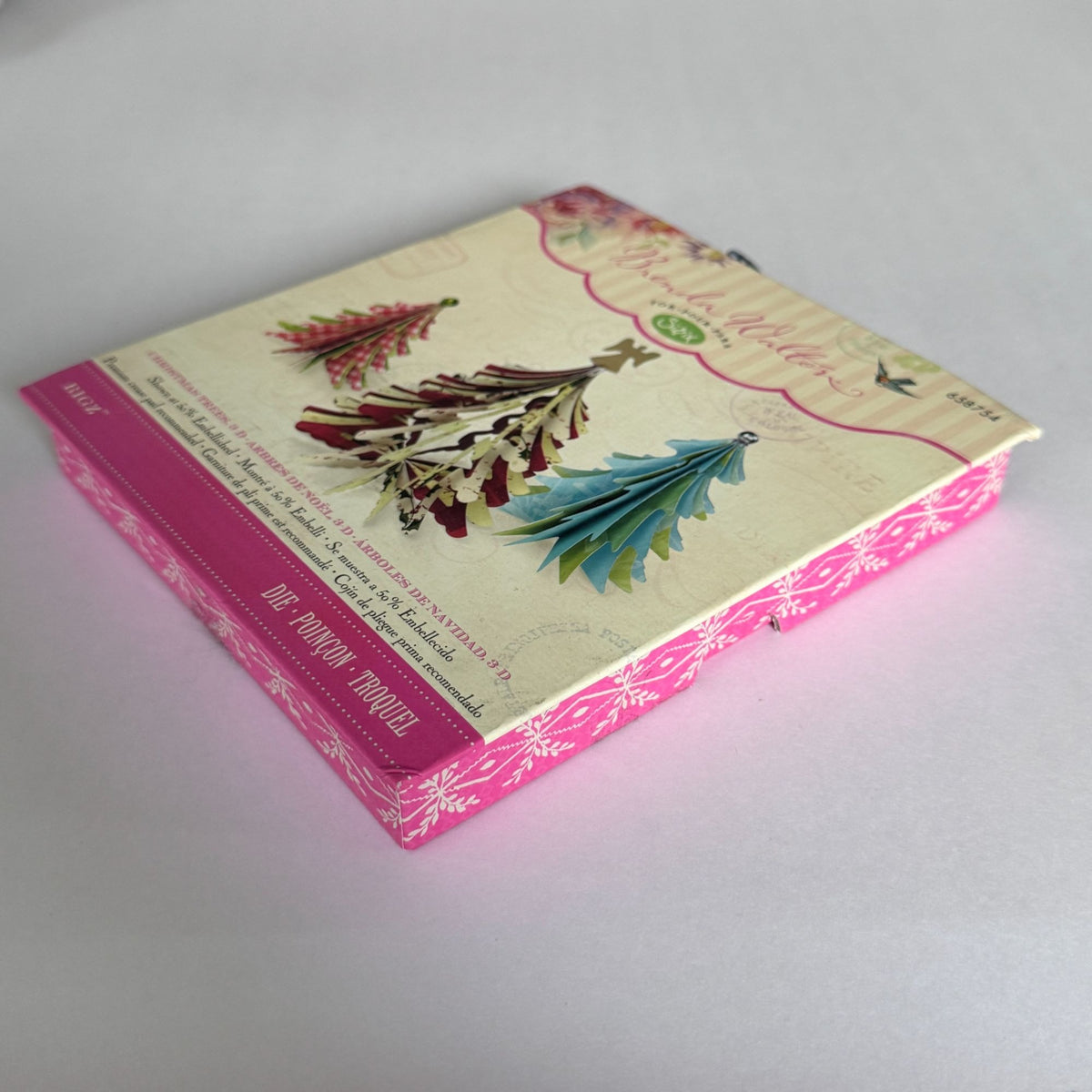 Brenda Walton Sizzix Bigz 3D Die Christmas Trees Holiday Paper Craft Vintage Christmas Decor