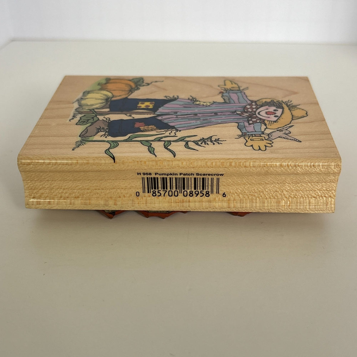 Hero Arts Rubber Stamp Pumpkin Patch Scarecrow Autumn Harvest Card Making Farm Wood Mounted