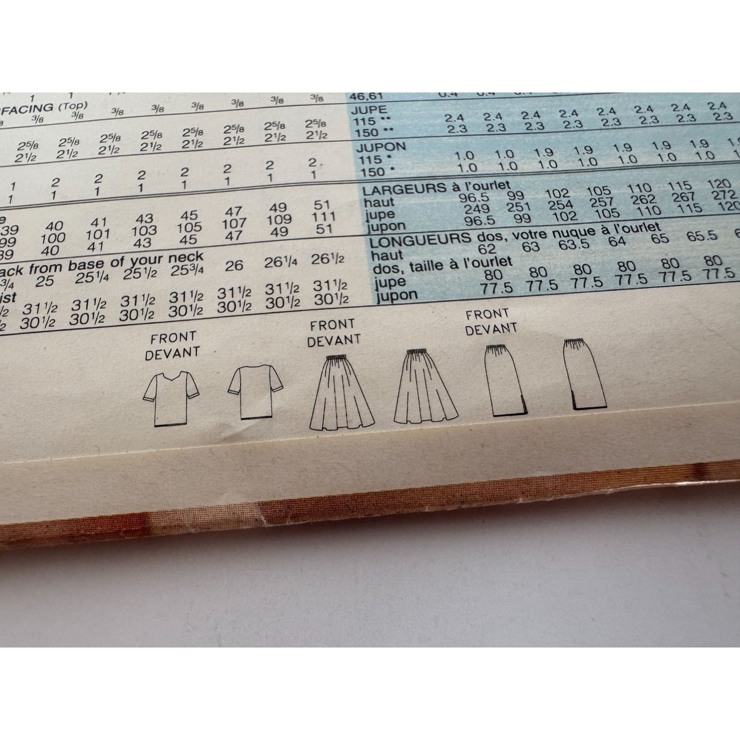 Butterick Sewing Pattern 3407 Top Skirt Slip Outfit 6 8 10 Vintage Easy Uncut