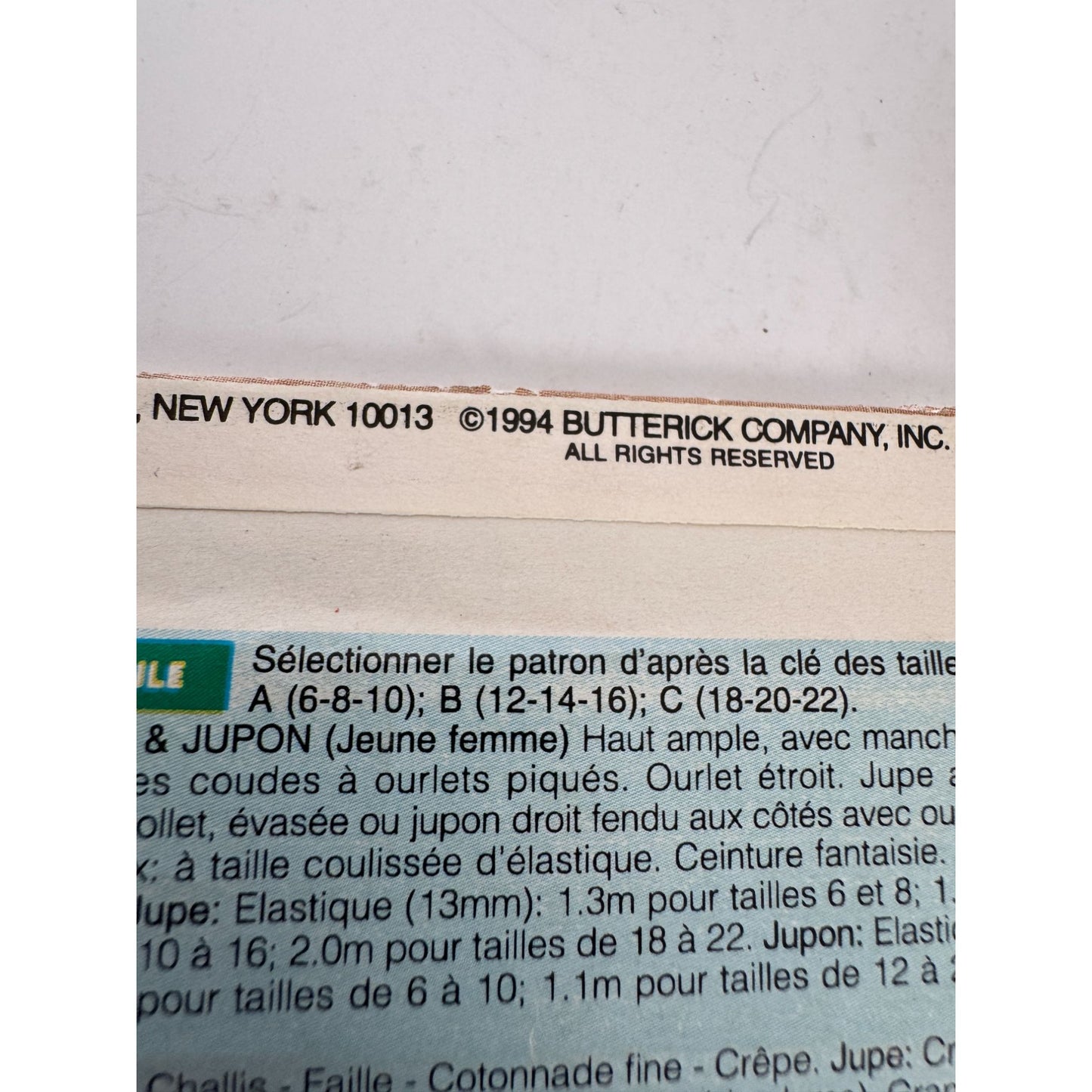 Butterick Sewing Pattern 3407 Top Skirt Slip Outfit 6 8 10 Vintage Easy Uncut