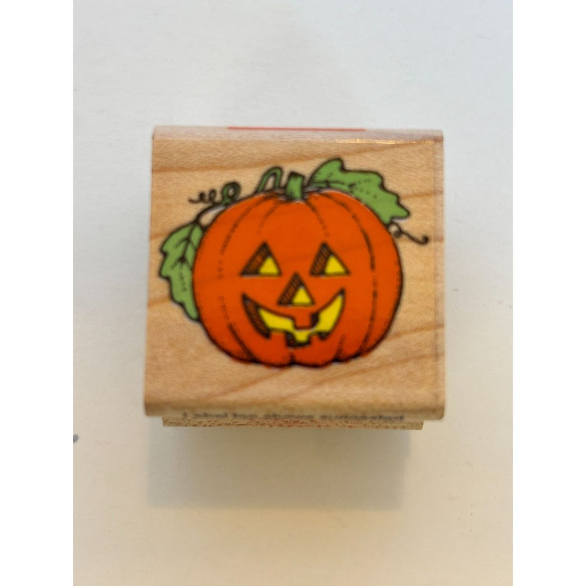 Hero Arts Rubber Stamp Small Pumpkin Jack O Lantern Halloween Fall Wood Mounted