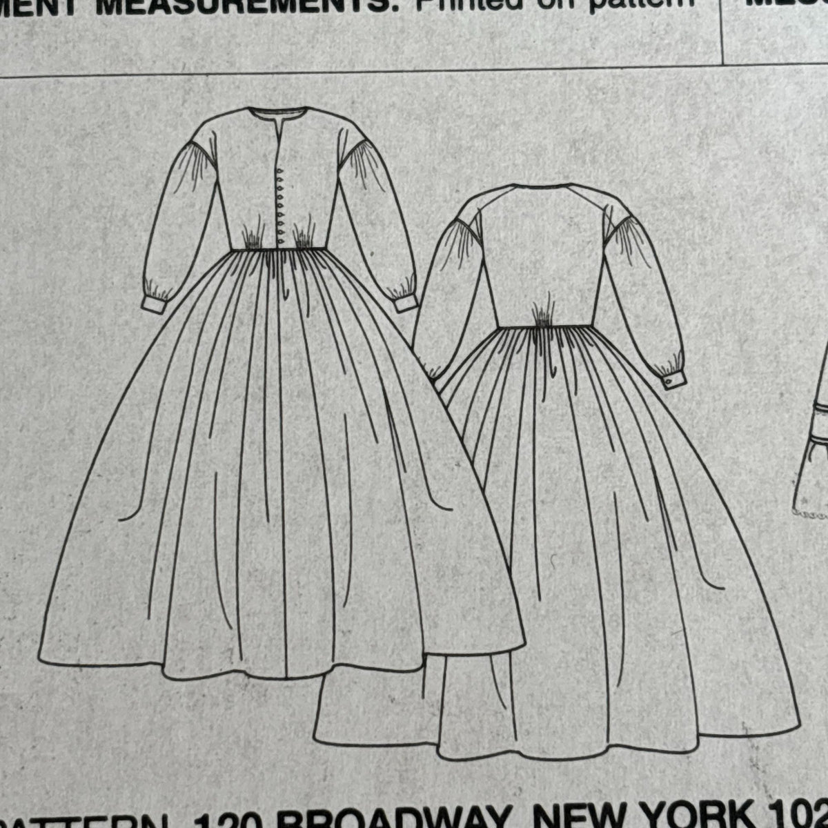 Butterick Sewing Pattern B5831 Civil War Dress Costume Hoop Skirt 8-16 Uncut Petticoat