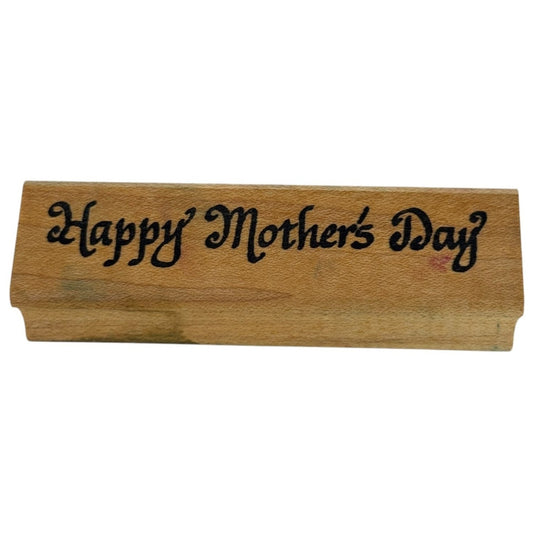 The Stamp Pad Co Rubber Stamp Happy Mothers Day Card Making Words Sentiment May