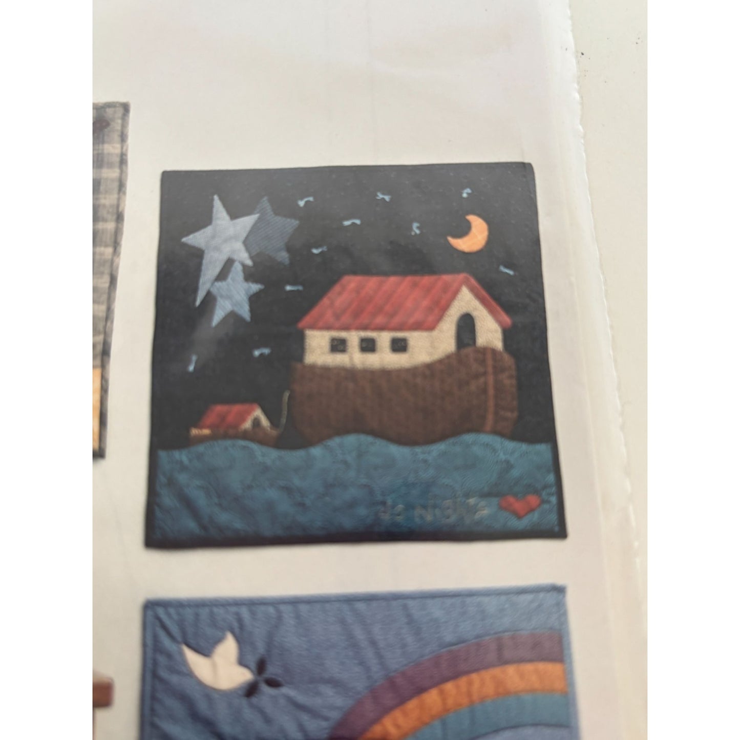 Wild Goose Chase Quilt Pattern 40 Days Nights Noahs Ark Bible Story Wall Hanging
