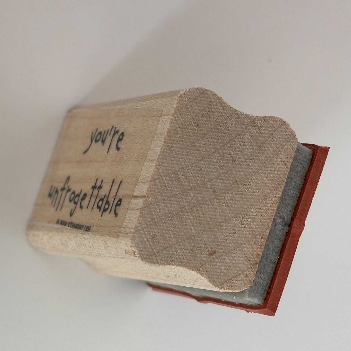 Stampin Up Rubber Stamp You are Unforgettable Unfrogettable Frog Pun Card Making