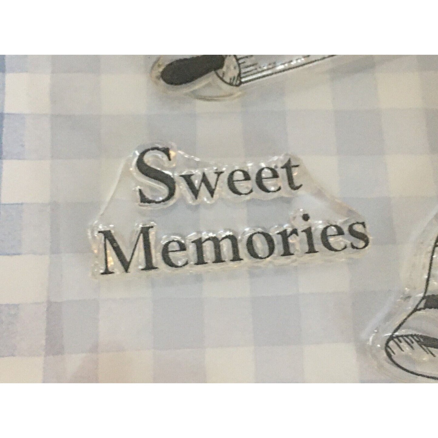 Gooseberry Patch Clear Stamps Cookbookin Baked with Love Baking Sweet Memories