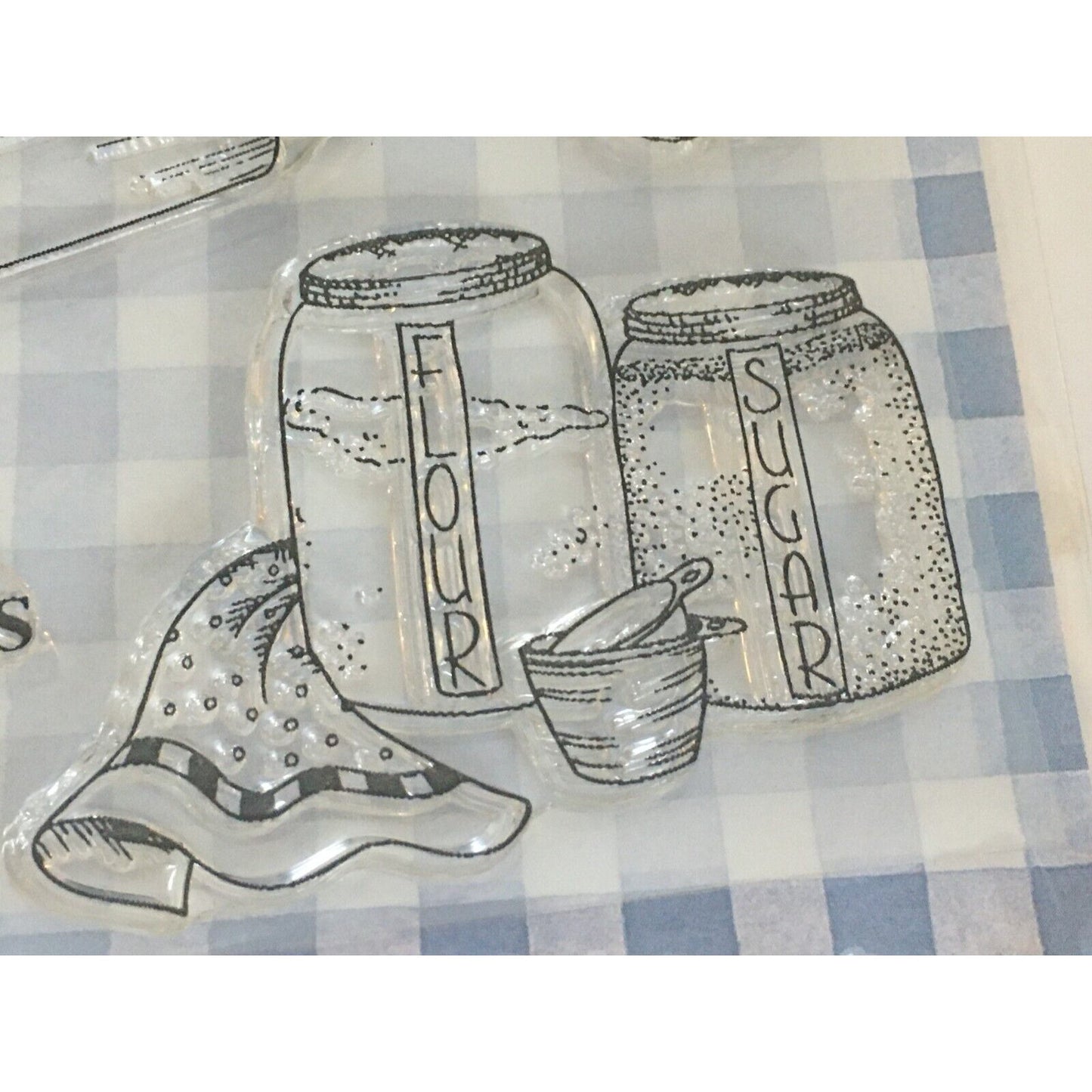 Gooseberry Patch Clear Stamps Cookbookin Baked with Love Baking Sweet Memories