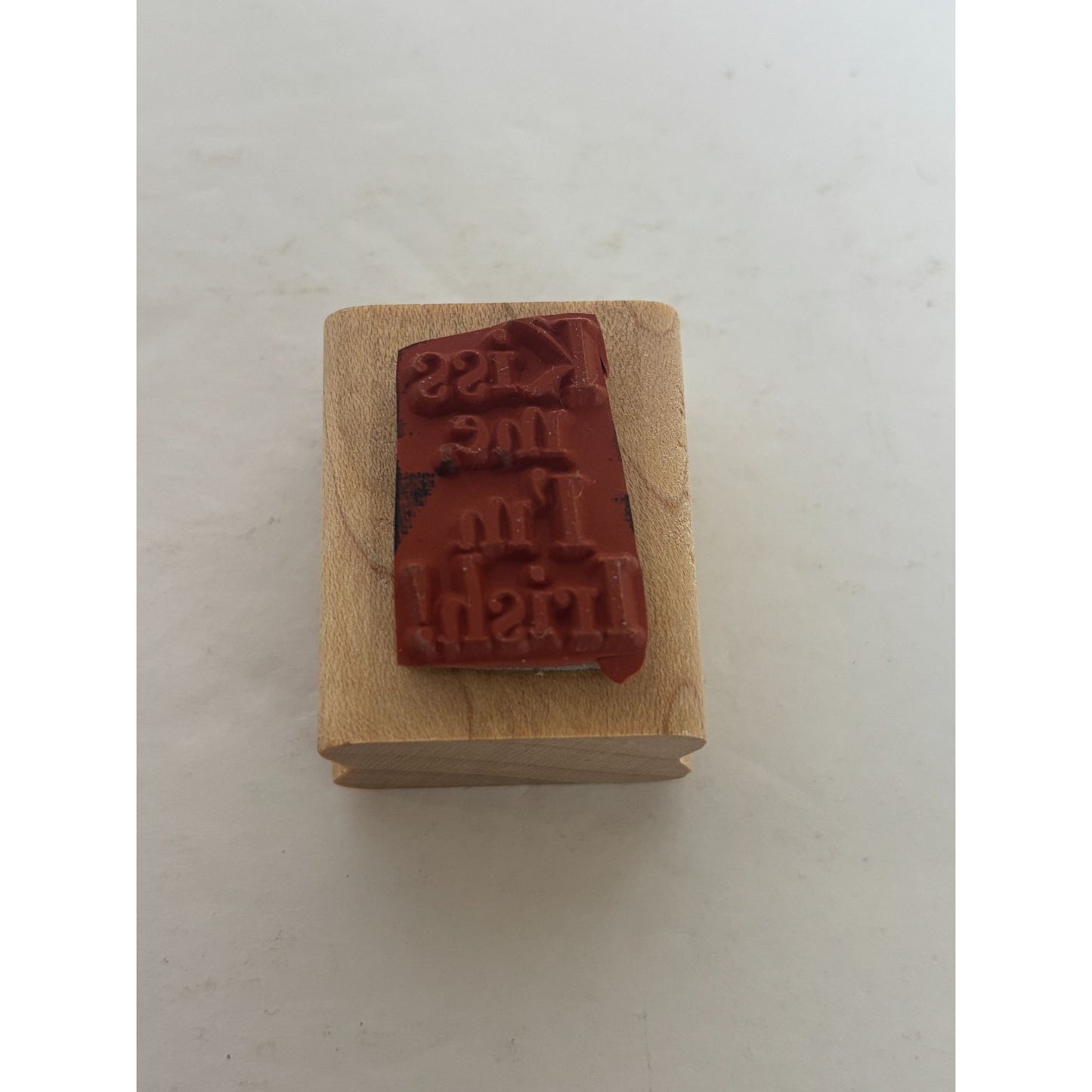 Stampin Up Rubber Stamp Kiss Me I'm Irish St Patricks Day Card Making Words