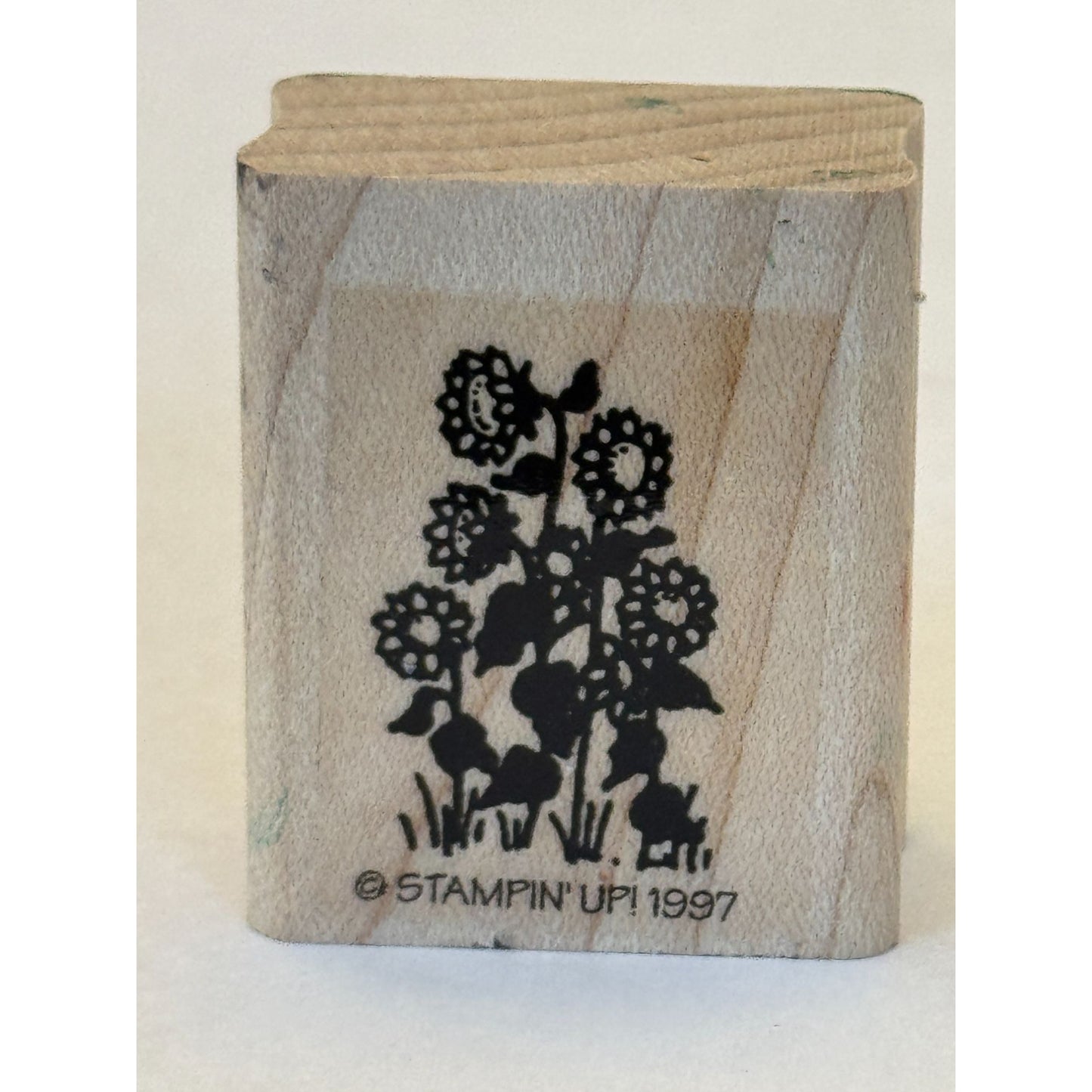 Stampin Up Rubber Stamp Sunflowers Summer Garden Farm Country Charm Card Making