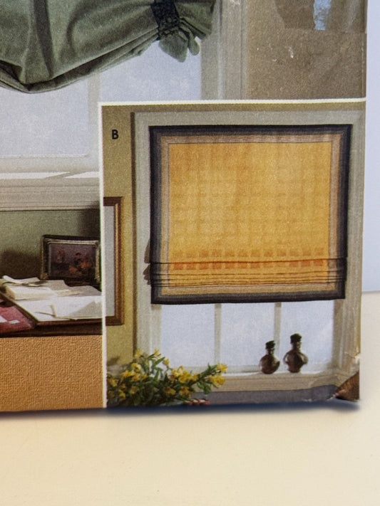 Simplicity Sewing Pattern 9117 Home Decor Window Shades With Woven Tape Uncut