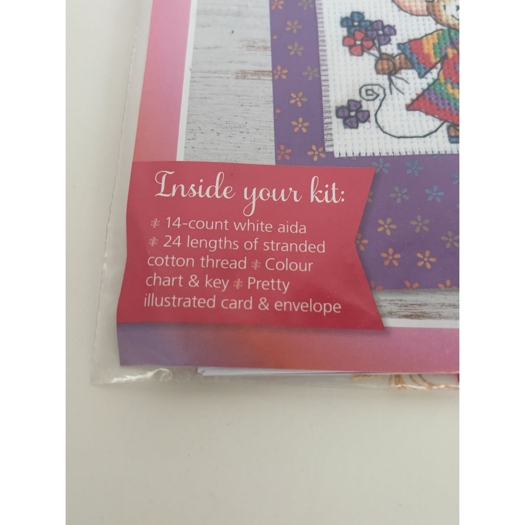 The World of Cross Stitching Cross Stitch Greeting Card Kit Furry Tales Mouse