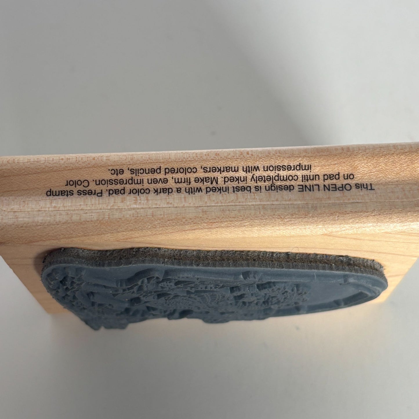 Stampendous Rubber Stamp Hooked Bear Fishing Funny Fathers Day Card Moose Creek