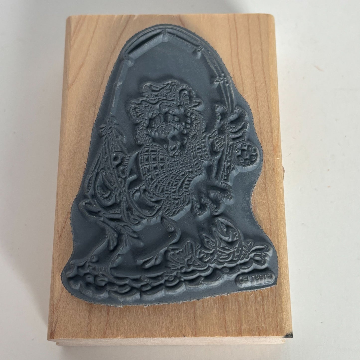 Stampendous Rubber Stamp Hooked Bear Fishing Funny Fathers Day Card Moose Creek