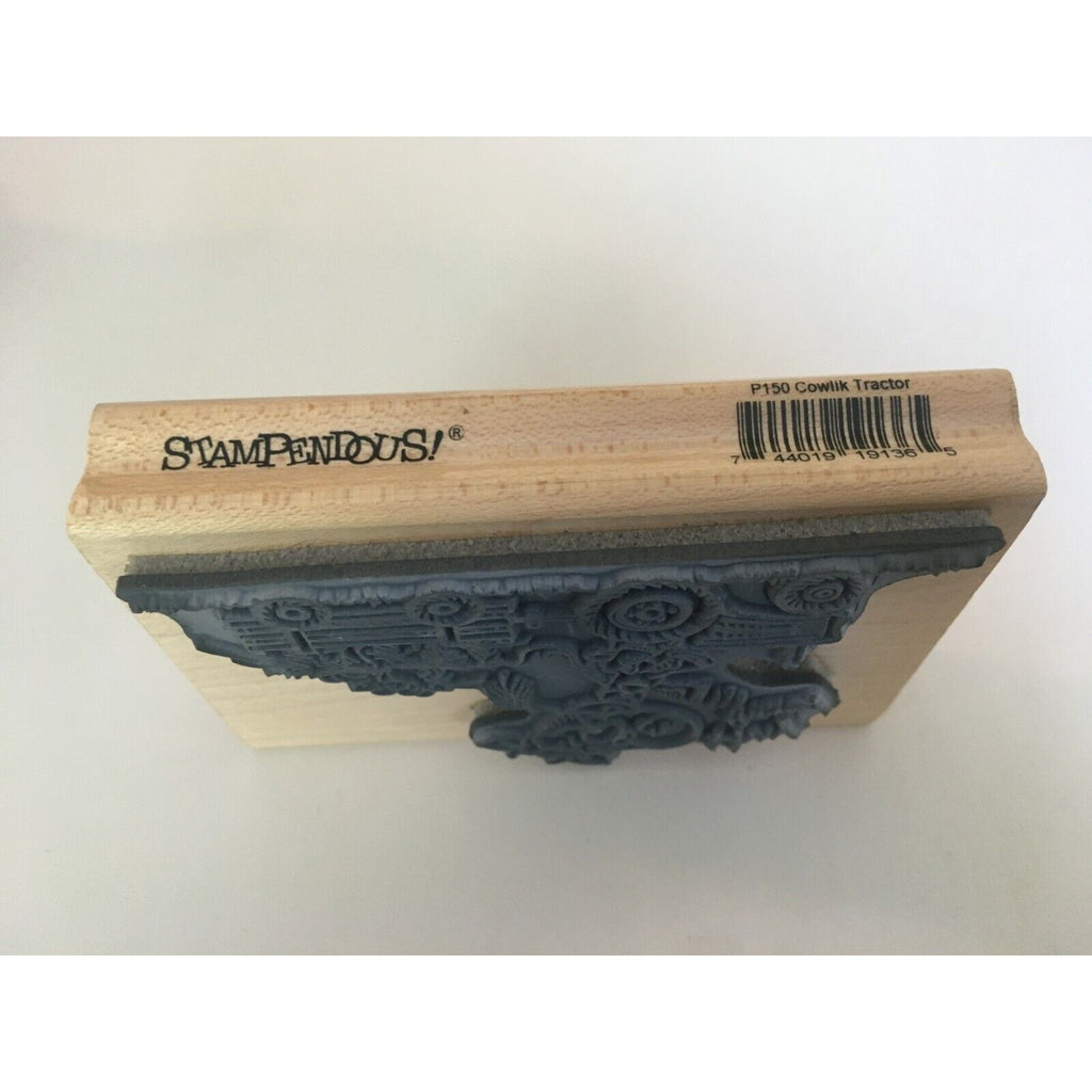 Stampendous Rubber Stamp Cow Farm Cowlik Tractor Hay There Pun Funny Card Making