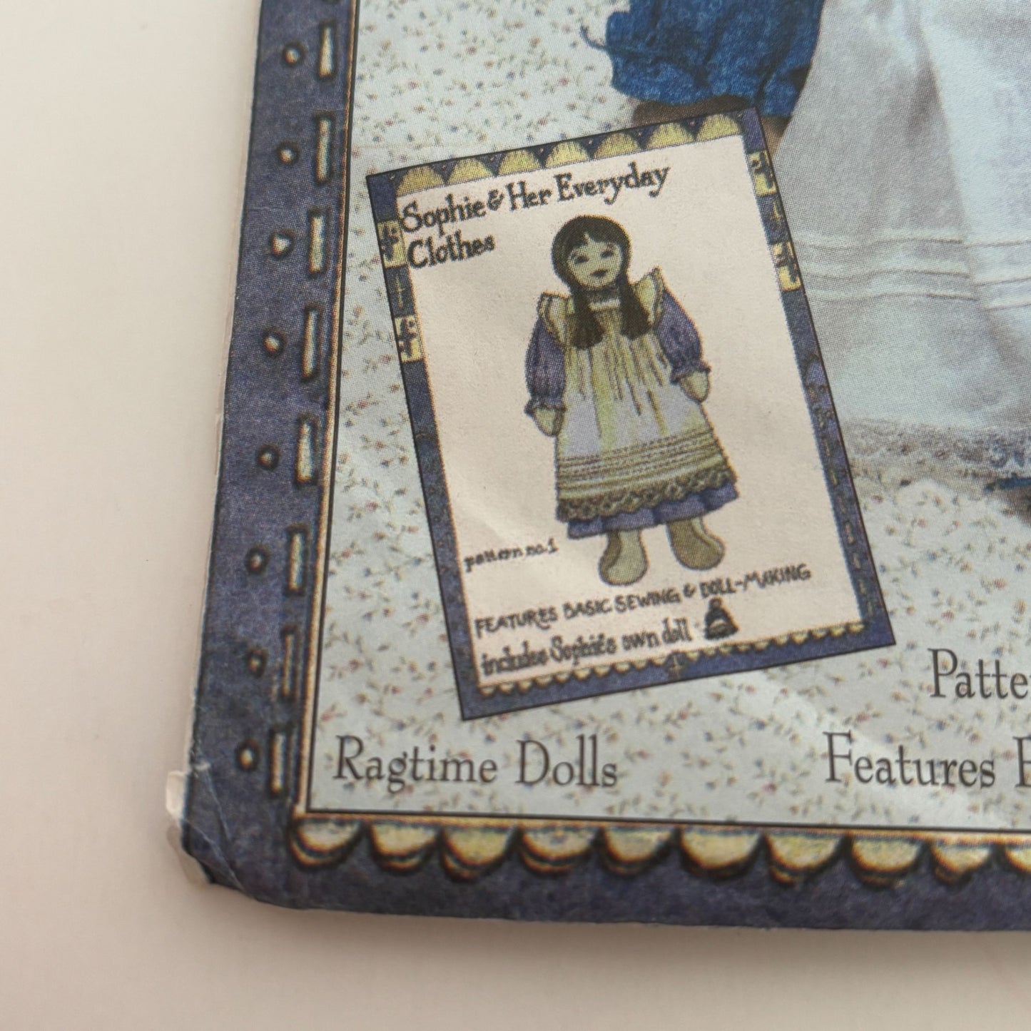McCalls Sewing Pattern 4186 Sophie Doll Everyday Clothes Clothing Apron Ragtime