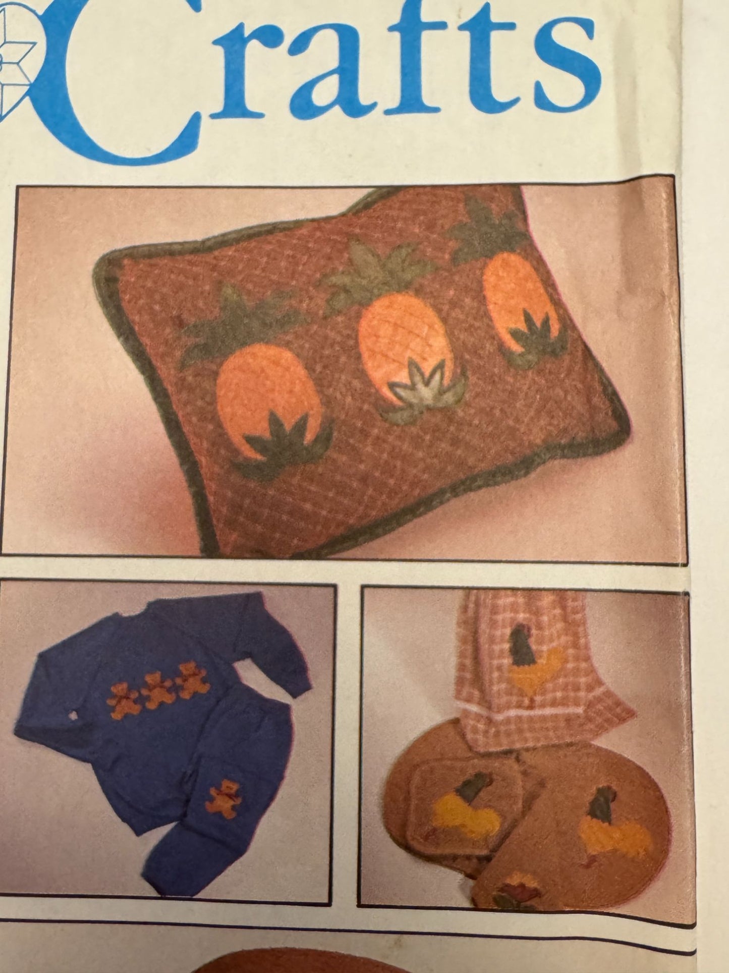 Simplicity Crafts Sewing Pattern 9078 Embroidery Appliques Farm Animal Cow Cat