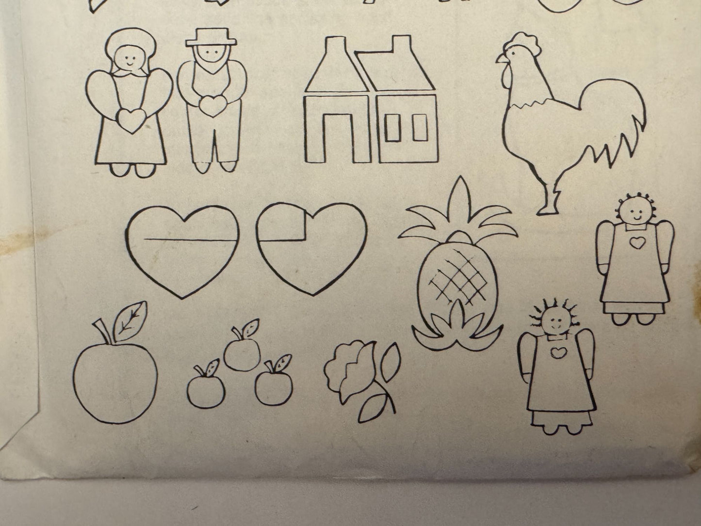 Simplicity Crafts Sewing Pattern 9078 Embroidery Appliques Farm Animal Cow Cat