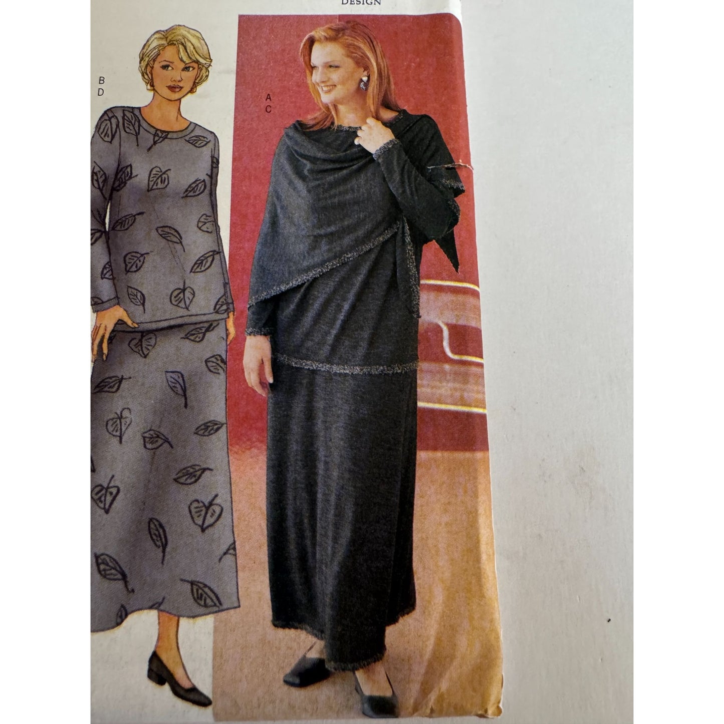 Butterick Sewing Pattern 6719 Womens Top Skirt Pants Wrap Outfit 16W 18W 20W Delta Burke
