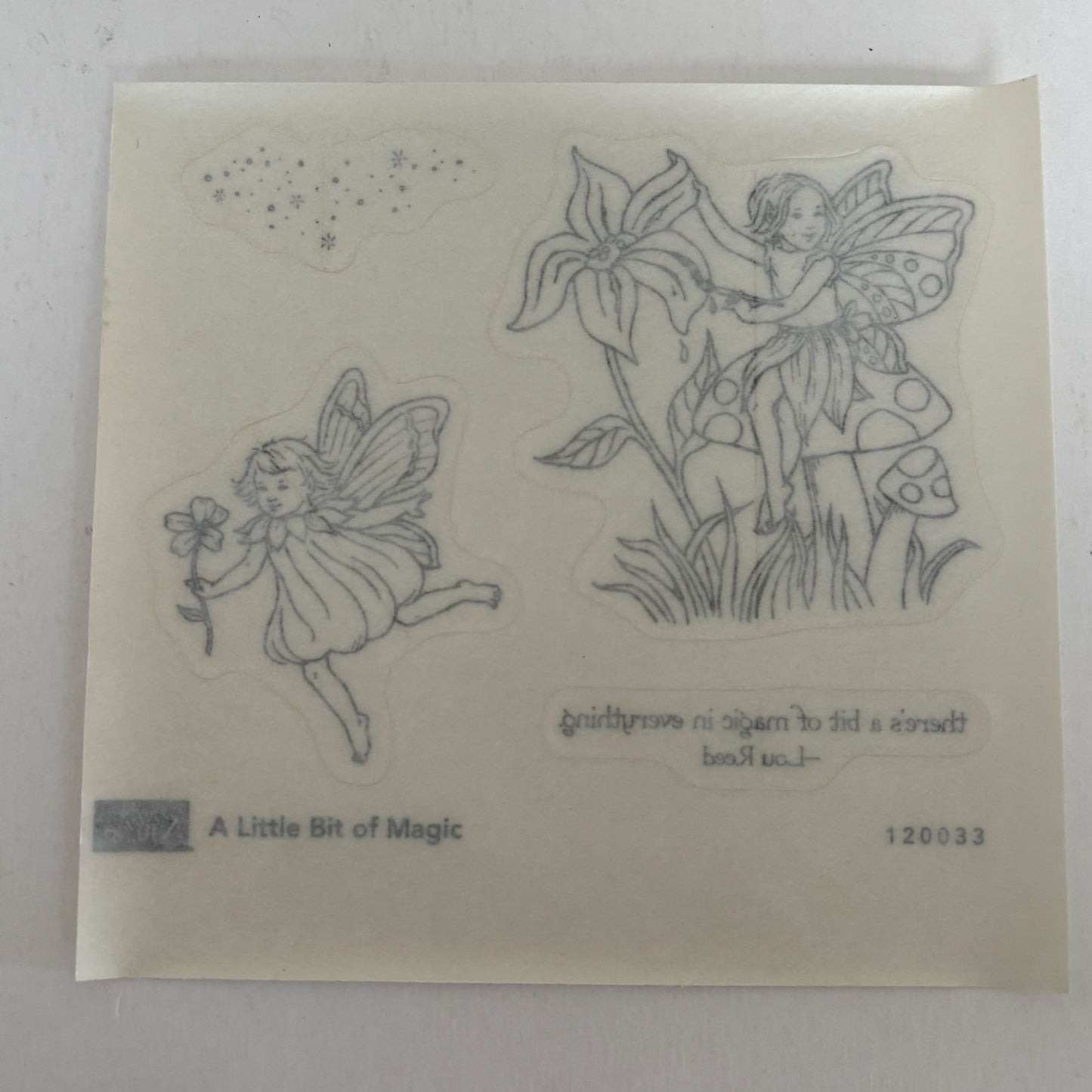 Stampin Up Rubber Stamps A Little Bit Of Magic Fairy Woodland Clear Mount Set 4