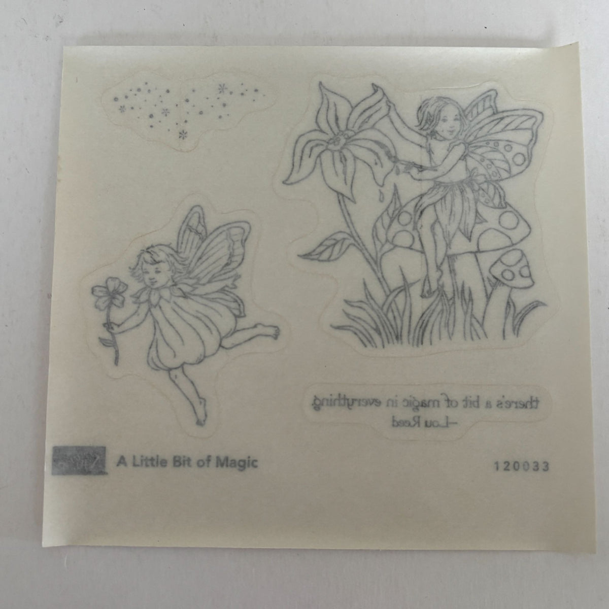 Stampin Up Rubber Stamps A Little Bit Of Magic Fairy Woodland Clear Mount Set 4