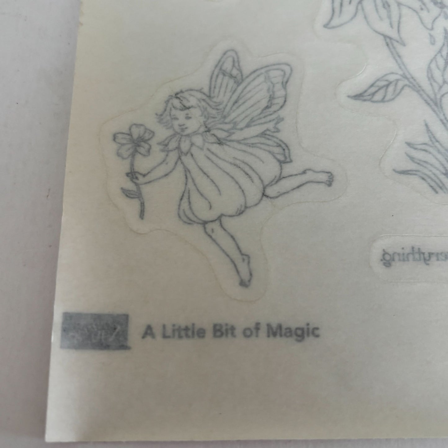 Stampin Up Rubber Stamps A Little Bit Of Magic Fairy Woodland Clear Mount Set 4