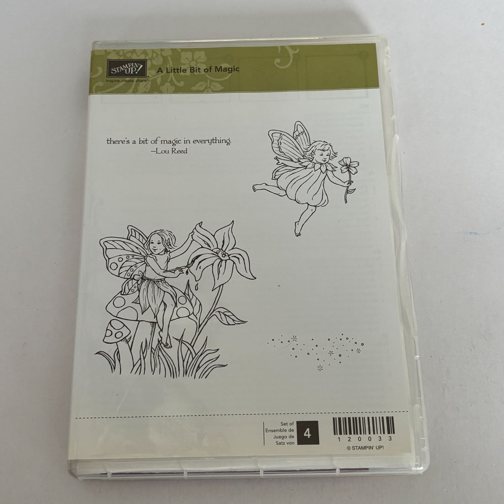 Stampin Up Rubber Stamps A Little Bit Of Magic Fairy Woodland Clear Mount Set 4