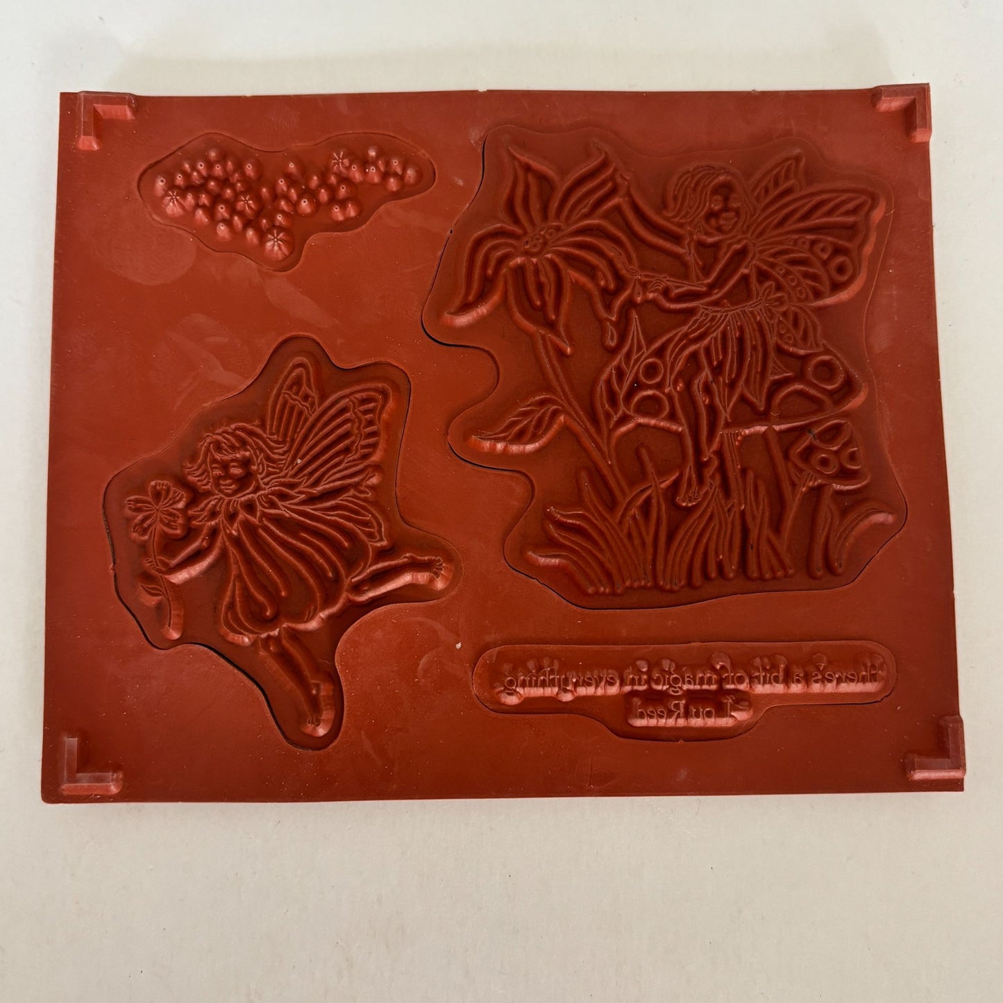 Stampin Up Rubber Stamps A Little Bit Of Magic Fairy Woodland Clear Mount Set 4