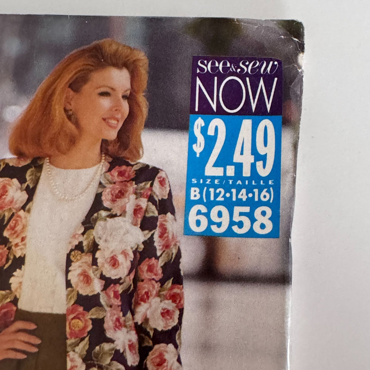 Butterick Sewing Pattern 6958 1990s Work Jacket Top Split Skirt 12 14 16 Uncut