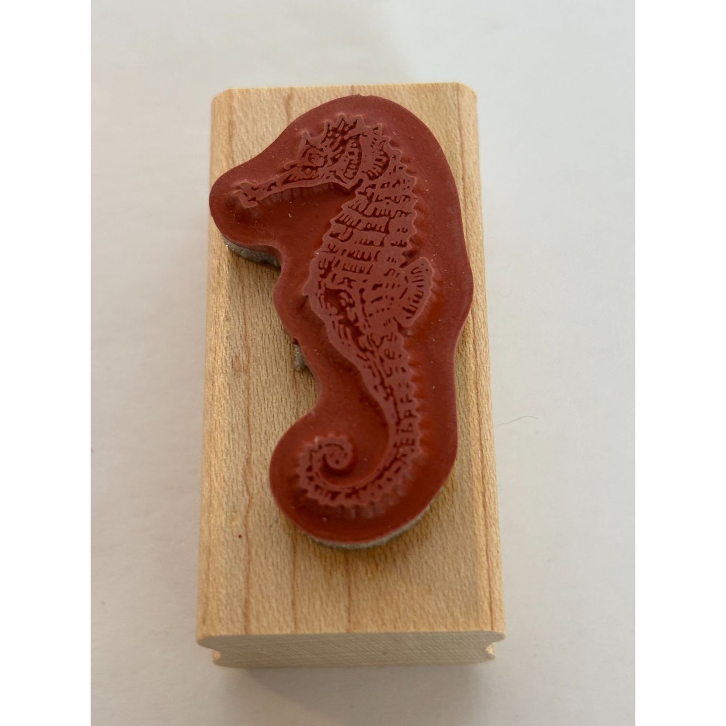 Stampin Up Rubber Stamp Seahorse Sea Creature Animal Ocean Life Nature Nautical