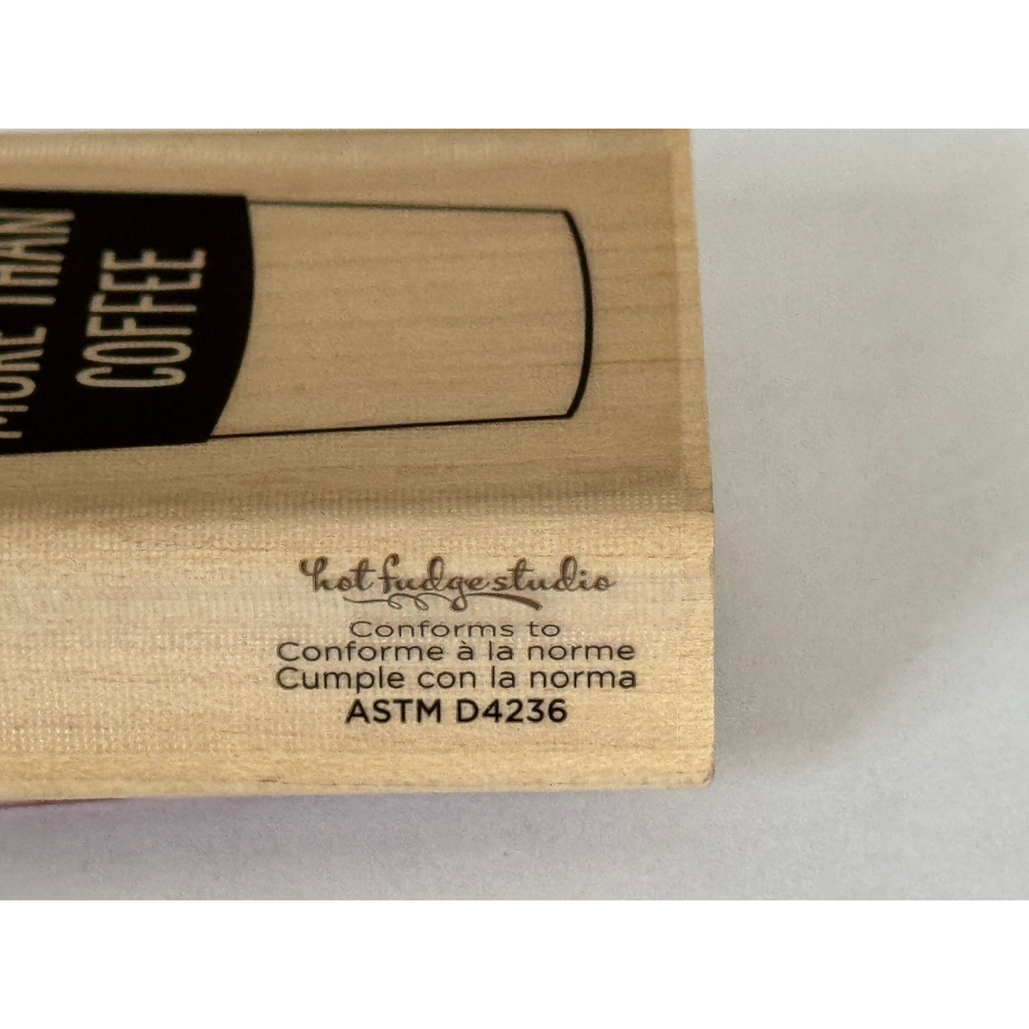 Hampton Art Rubber Stamp I Love You More Than Coffee Funny Friendship Cardmaking