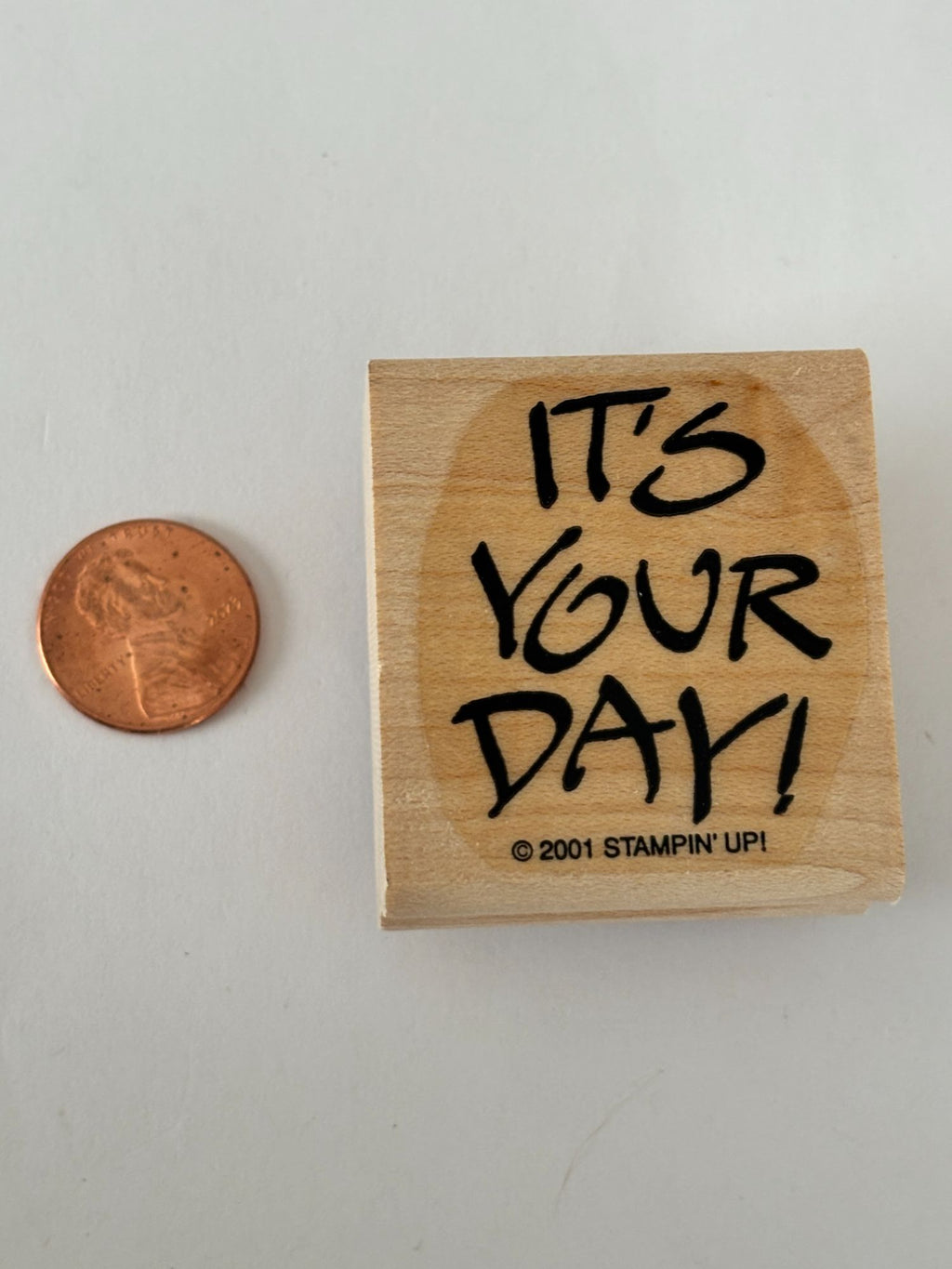 Stampin Up Rubber Stamp Its Your Day Friendship Card Making Word Craft Celebrate