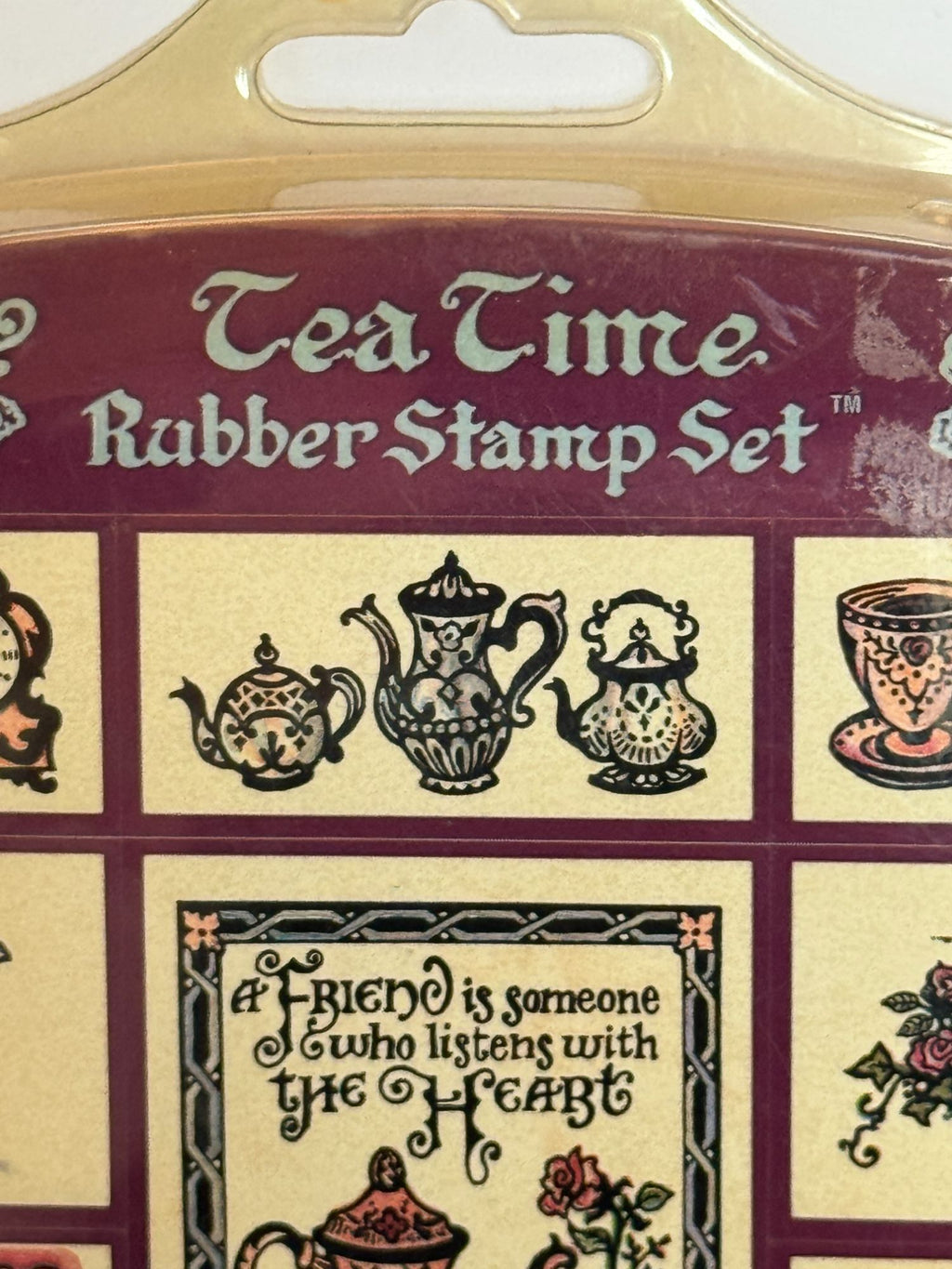 PSX Foam Rubber Stamp Set Tea Time Bridal Shower Party Invitation Card Making