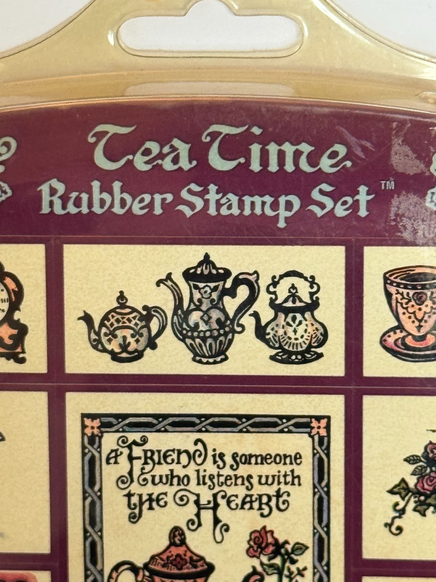 PSX Foam Rubber Stamp Set Tea Time Bridal Shower Party Invitation Card Making