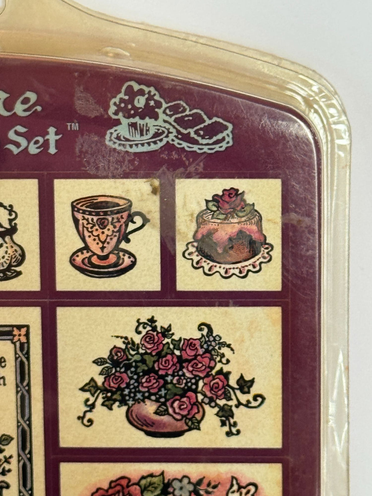 PSX Foam Rubber Stamp Set Tea Time Bridal Shower Party Invitation Card Making