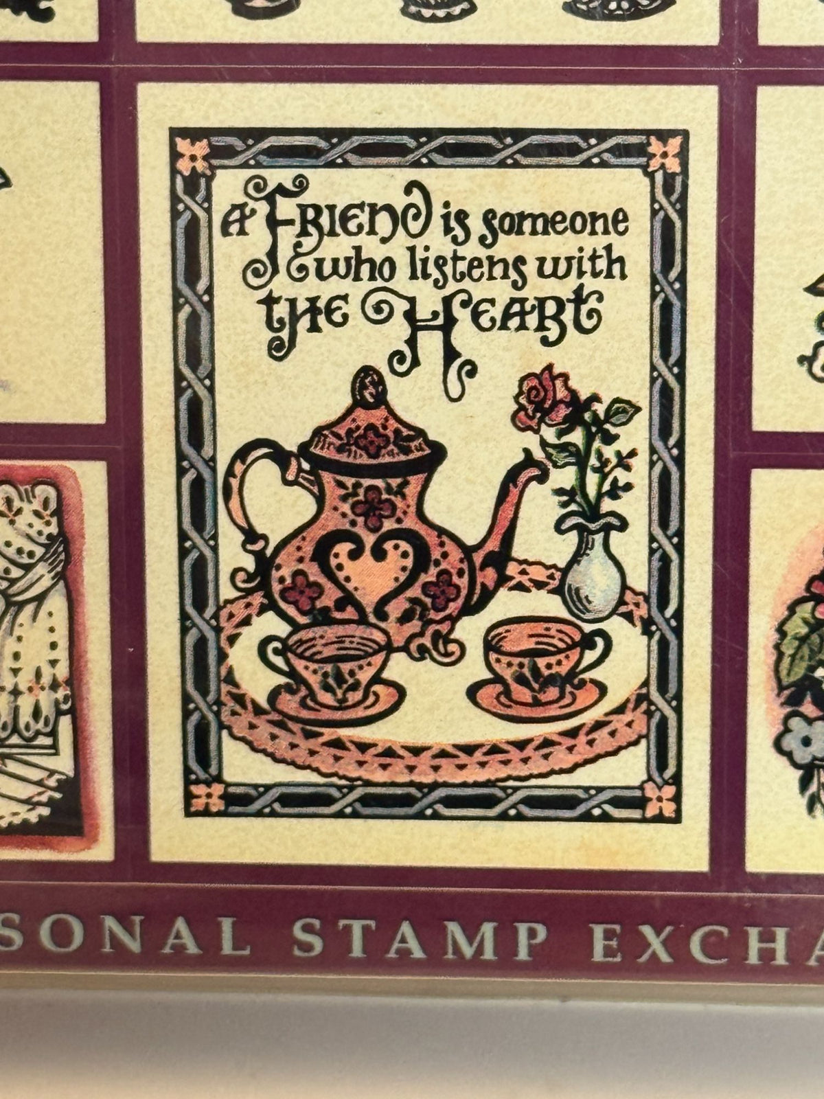 PSX Foam Rubber Stamp Set Tea Time Bridal Shower Party Invitation Card Making
