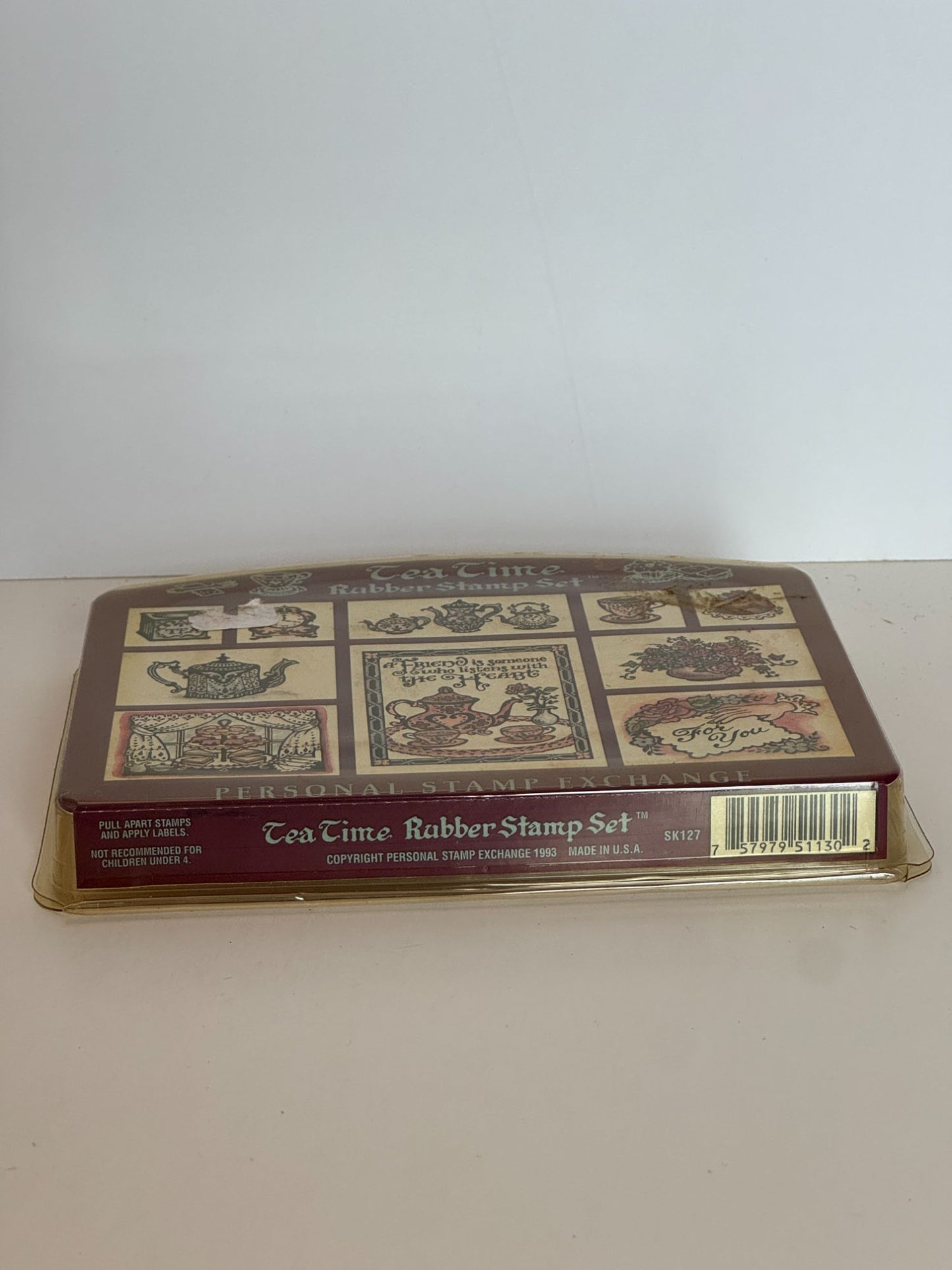 PSX Foam Rubber Stamp Set Tea Time Bridal Shower Party Invitation Card Making