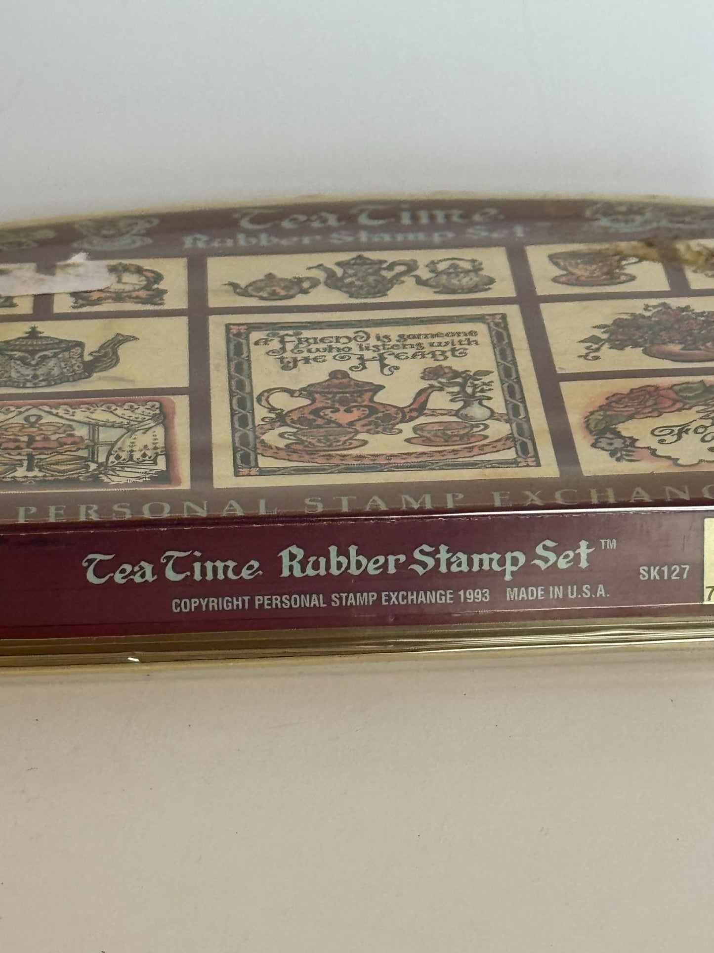 PSX Foam Rubber Stamp Set Tea Time Bridal Shower Party Invitation Card Making