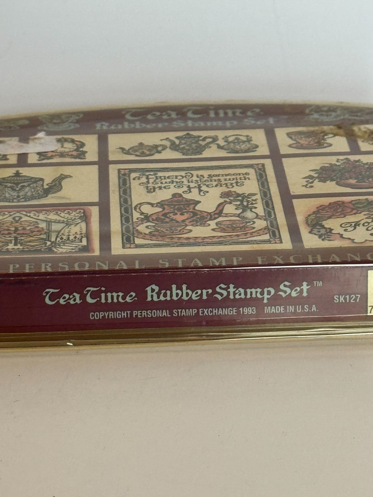 PSX Foam Rubber Stamp Set Tea Time Bridal Shower Party Invitation Card Making