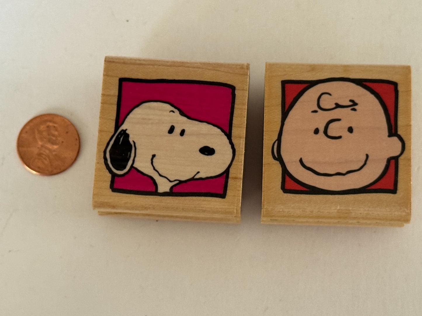 Rubber Stampede Rubber Stamp Snoopy Charlie Brown Portraits Cartoon Faces Friend