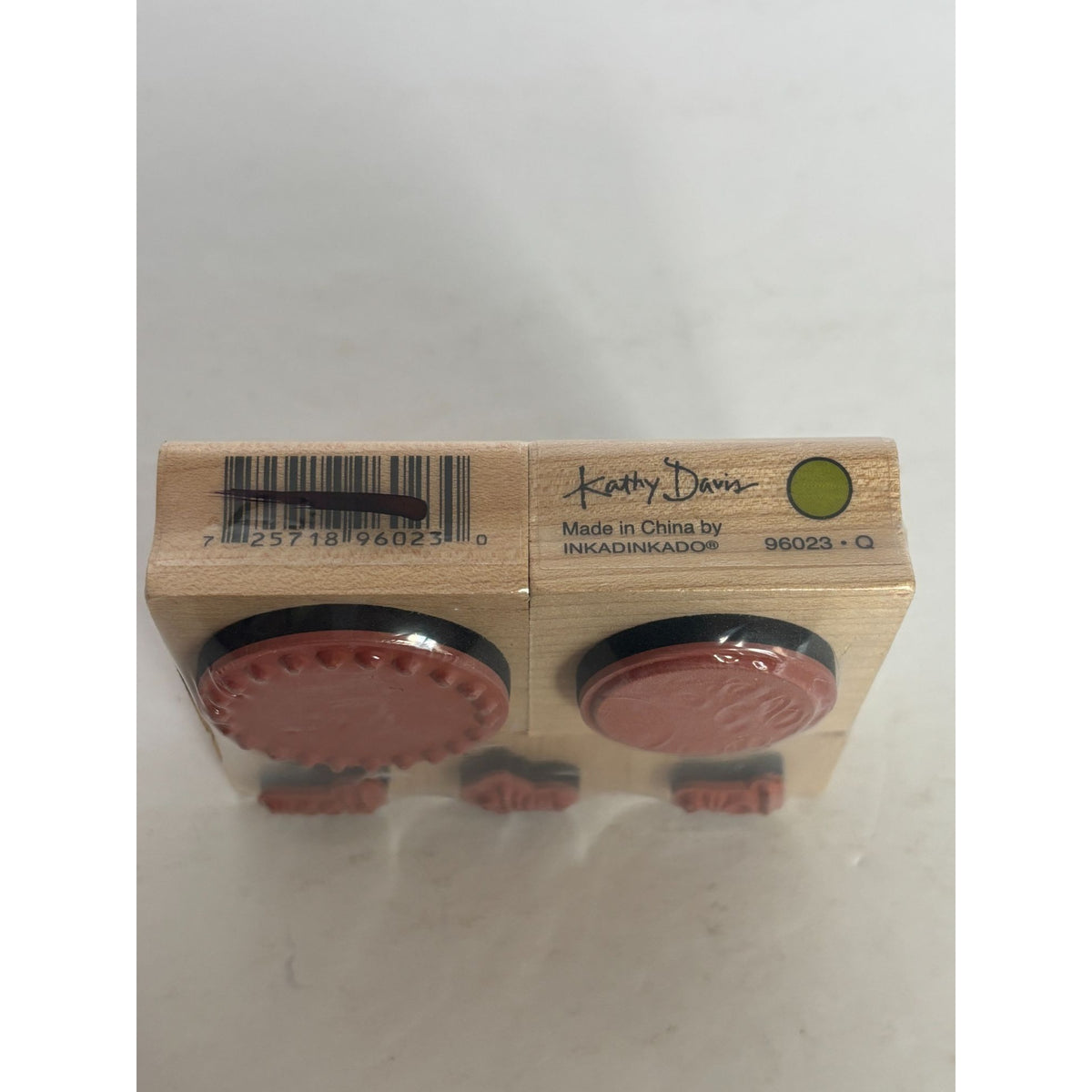 Inkadinkado Rubber Stamp Love Smile Bloom Polka Dot Circle Kathy Davis Set of 5