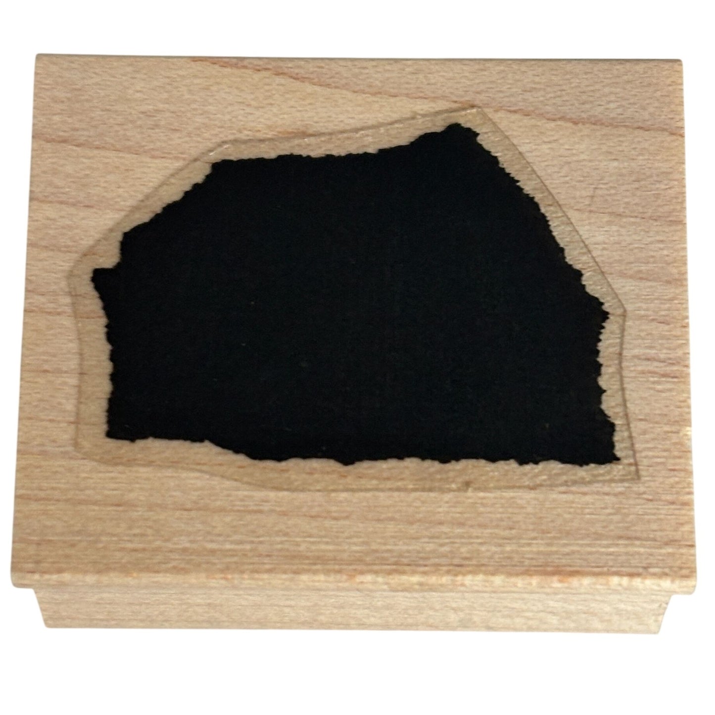 Whispers Rubber Stamp Torn Paper Design Abstract Shape Background Cardmaking Craft