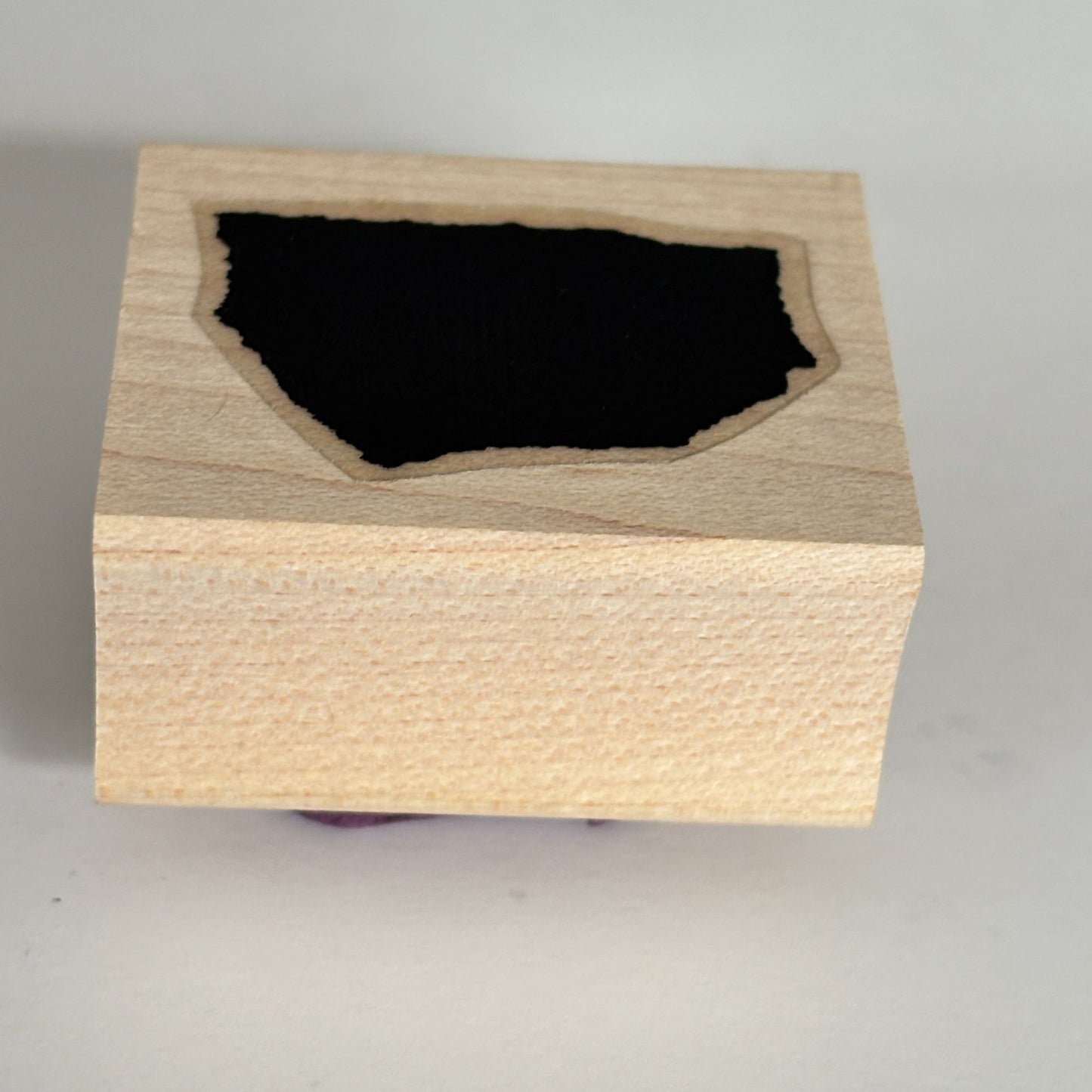 Whispers Rubber Stamp Torn Paper Design Abstract Shape Background Cardmaking Craft