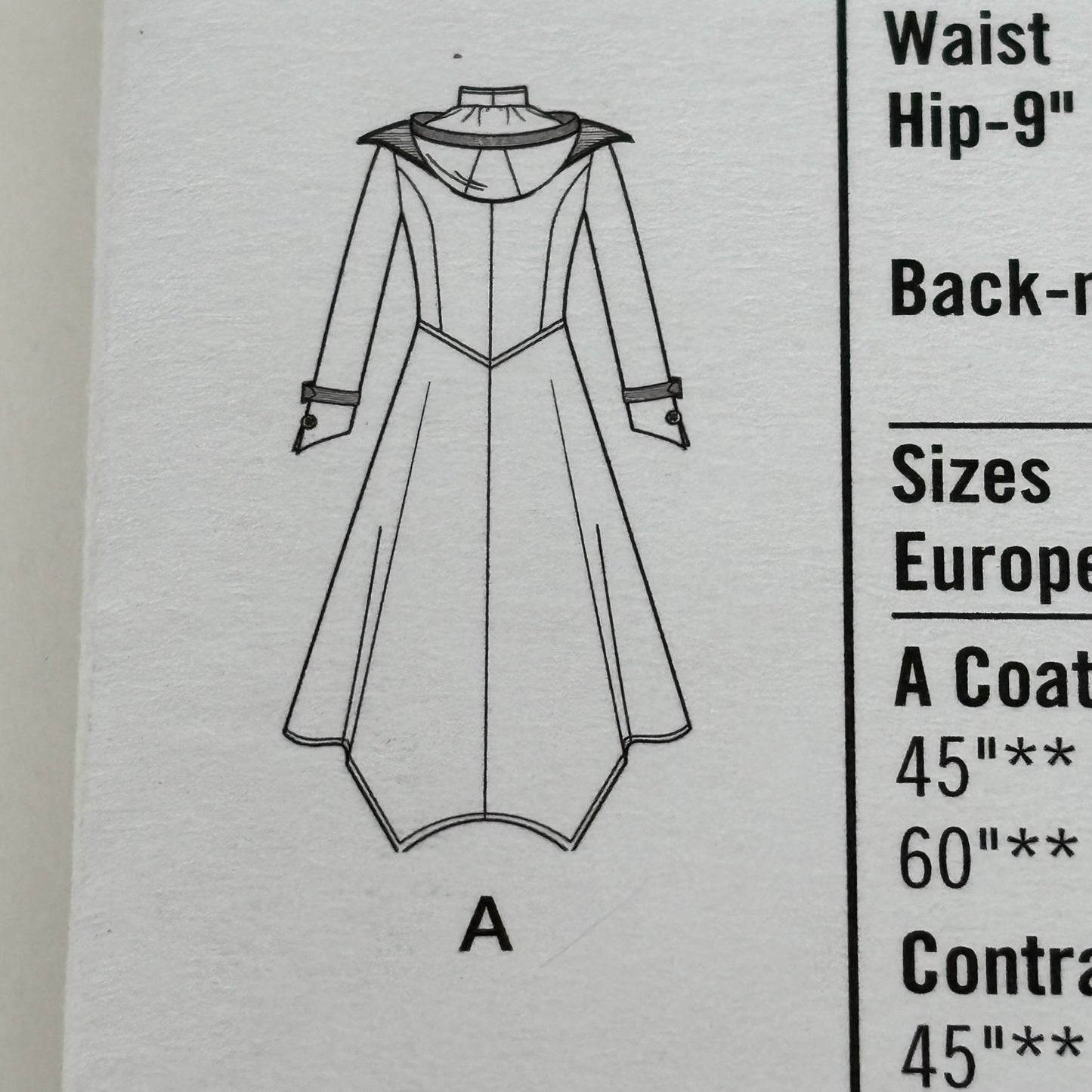 Simplicity Sewing Pattern 8769 Steampunk Costume Coat Arkivestry Gothic 6-14 Uncut Halloween