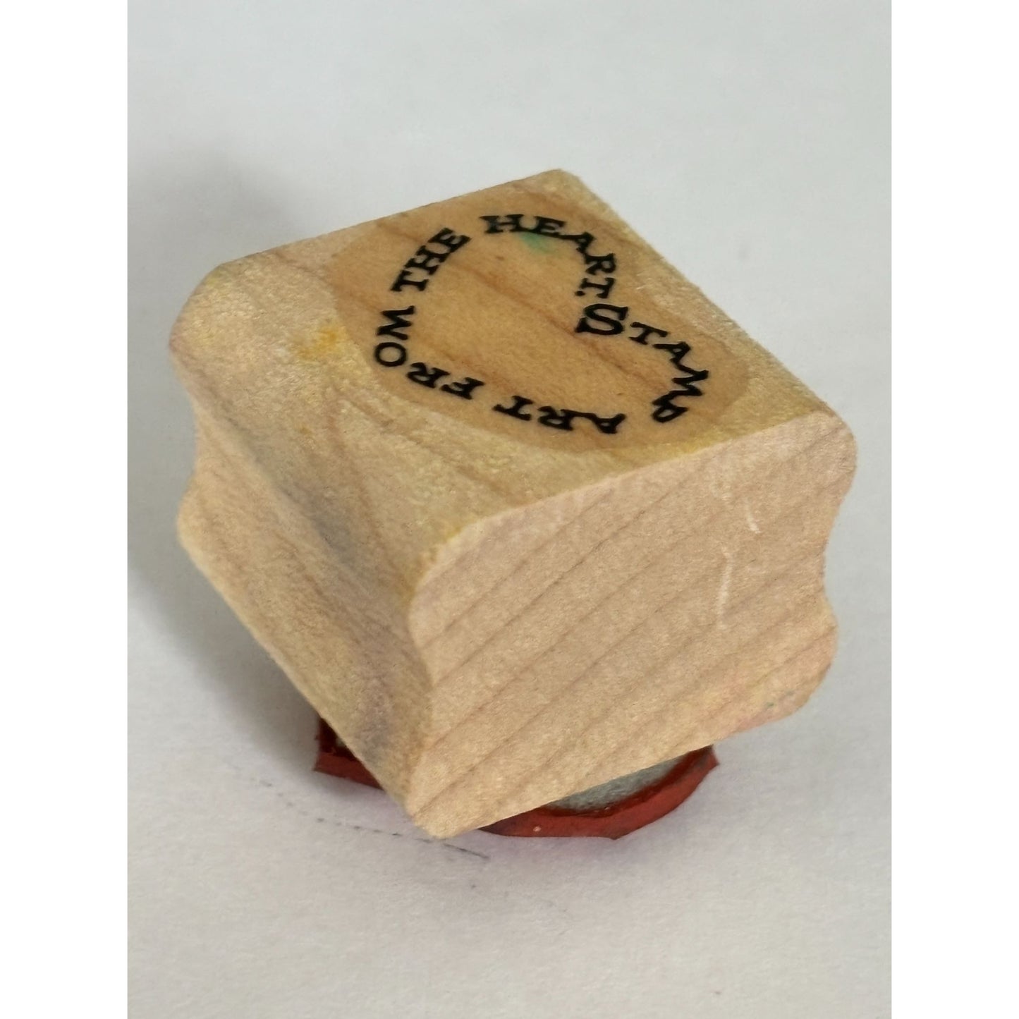 Stampin Up Rubber Stamp Art From The Heart Cardmaking Gift Tag Wood Mounted