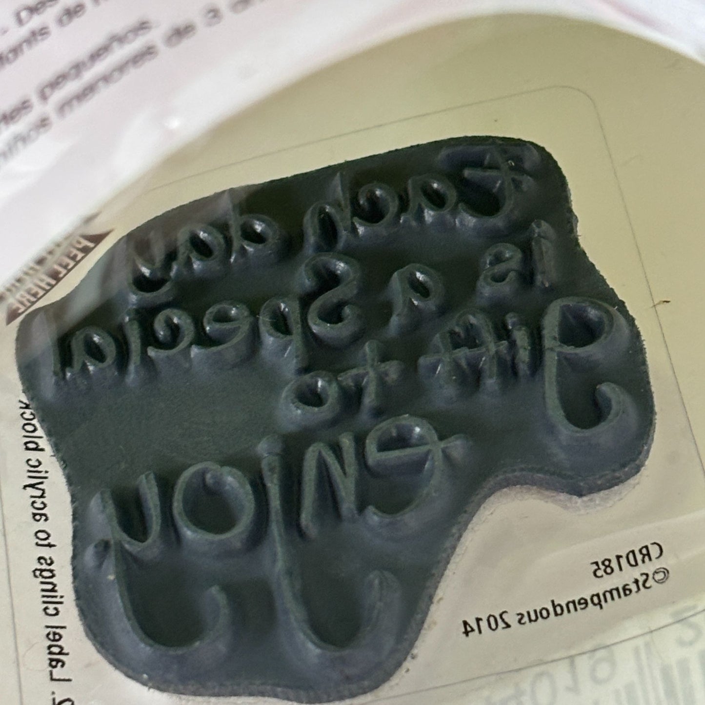 Stampendous Repositionable Cling Rubber Stamp Each Day Is a Special Gift Quote Sentiment Cardmaking
